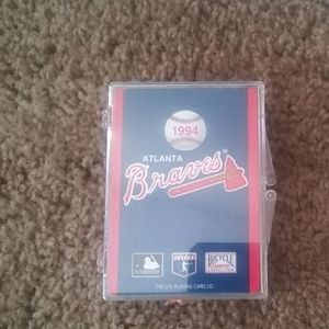 Atlanta Braves 1994 collectables. Playing cards